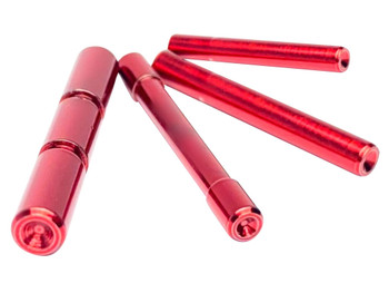 Cross Armory CRG4PSRD 4 Pin Set Dimpled Extended Compatible w/Glock Gen4 Red 4140 Steel