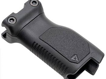 Strike Industries ARCMAGRAILLBK Angled Vertical Grip Long Black Polymer with Cable Management Storage for Picatinny Rail