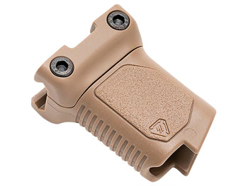 Strike Industries ARCMAGRAILSFDE Angled Vertical Grip Short Flat Dark Earth Polymer with Cable Management Storage for Picatinny Rail