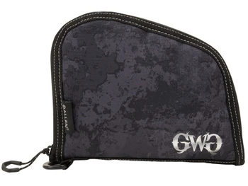 Girls With Guns 9078 Midnight Handgun Case 8" Black/Shade Blackout Camo, Locking Zipper