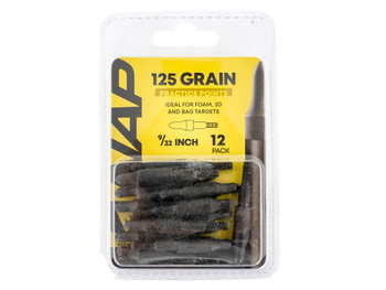 NAP NAP60P3DP932X 3D Practice Points Field Tips Fixed 125 GR Black/ 12 Pack