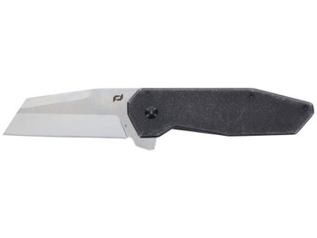 Schrade 1136251 Slyte 3" Folding Plain Satin D2 Steel Blade 4.50" Dark Stonewash Stainless Steel Handle