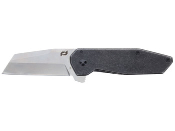 Schrade 1182277 Slyte Compact 2.40" Folding Plain Satin D2 Steel Blade 3.50" Dark Stonewash Stainless Steel Handle