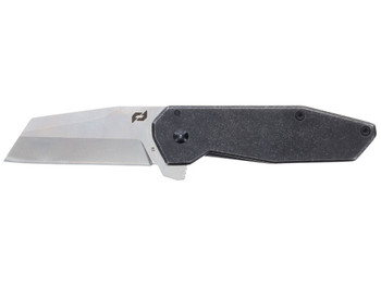 Schrade 1182277 Slyte Compact 2.40" Folding Plain Satin D2 Steel Blade 3.50" Dark Stonewash Stainless Steel Handle