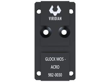 Viridian 9820030 RFX45 Glock MOS Mounting Adapter Black Anodized