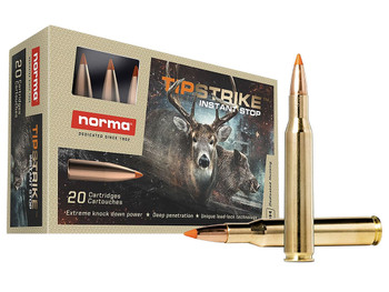 Norma Ammunition 20169292 Dedicated Hunting Tipstrike 270Win 140gr Polymer Tip 20 Per Box/10 Case