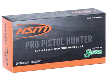 HSM 500SW9N Pro Pistol 500 S&W Mag 400 gr Jacketed Soft Point 20 Per Box/ 25 Case