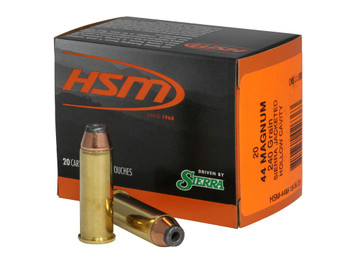 HSM 44M18N20 Pro Pistol 44 Rem Mag 240 gr Jacketed Hollow Cavity 20 Per Box/ 20 Case