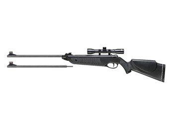 Beeman 1022 Black Club Combo Spring Piston 22 1rd Shot Black Black Receiver Black Scope 4x32mm