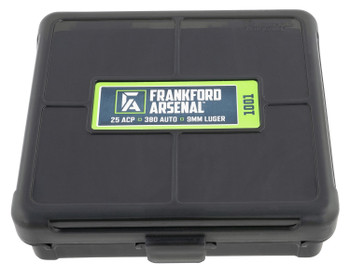 FRANKFORD AMMO BOX 380-9MM 100RD UPC: 661120413189