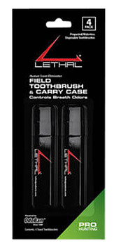 Lethal 9584671 Prepasted Field Toothbrush Black 4.0 Long Includes Carry Case UPC: 732109407830