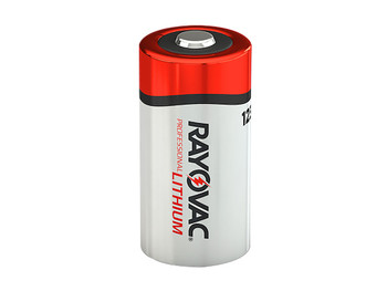 Rayovac RL123A2 123A Lithium Silver/Red 3 Volts 1,500 mAh (2) Single Pack
