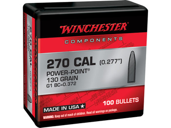Winchester Ammo WB270P130X Centerfire Rifle 270Win 130gr Power Point 100 Per Box/10 Case