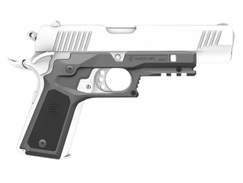 Recover Tactical CC3P0401 Frame Grip Gray Polymer Frame with Interchangeable Black & Gray Panels for Standard Frame 1911