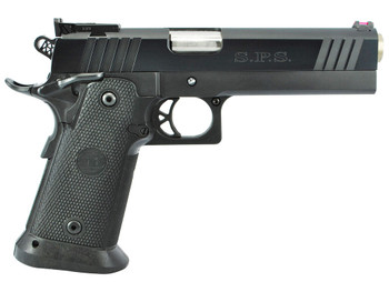 TriStar 85675 SPS Pantera 1911 Full Size Frame 9mm Luger 18+1 5" Stainless Steel Barrel, Black Chrome Serrated Steel Slide, Black Steel Frame w/Beavertail, Black Polymer Grip, Right Hand