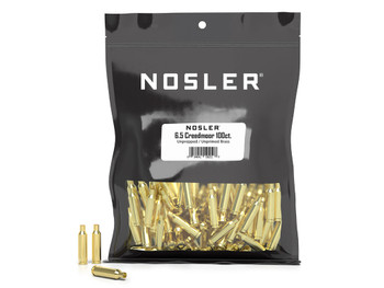 Nosler 10211 Premium Brass Unprimed Cases 6.5Creedmoor Rifle Brass 100/Box