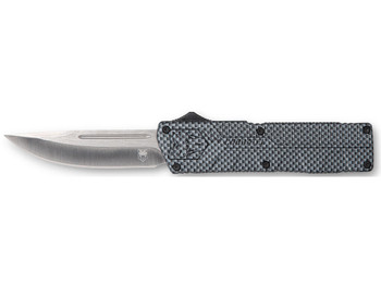 CobraTec Knives CFCTLWDNS Lightweight 3.25" OTF Drop Point Plain D2 Steel Blade/Carbon Fiber Aluminum Handle Includes Pocket Clip