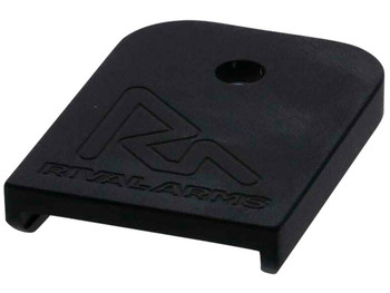 Rival Arms RA70G001A Mag Baseplate 9mm Luger/40 S&W/357 Sig, Compatible w/Glock (except 36/42/43/48), Black Aluminum