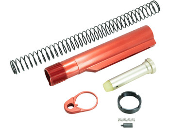 Timber Creek Outdoors ARBTKR Buffer Tube Kit Red Anodized for AR-15