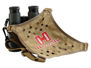 Hornady 99121 Binocular Harness Tan Red Logo Elastic Straps