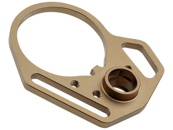 Strike Industries ARULMFEP&ACNFDE QD End Plate QD End Plate with Hook Attachments & Anti-Rotation Castle Nut, Flat Dark Earth Finish