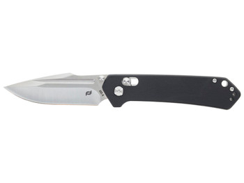 Schrade 1182620 Divergent 3.06" Folding Modified Drop Point Plain Satin AUS-8A SS Blade 4.31" Black G10 Handle