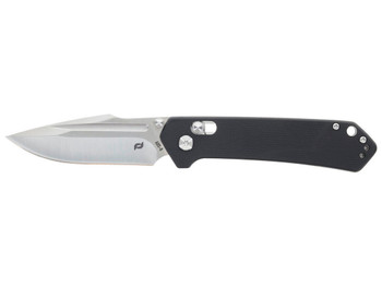 Schrade 1182620 Divergent 3.06" Folding Modified Drop Point Plain Satin AUS-8A SS Blade 4.31" Black G10 Handle