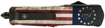 Templar Knife SBRF331 1776 Gen II Small 2.69 OTF Drop Point Plain Black Oxide Stonewashed Black 440C SS Blade4.31 Betsy Ross Flag Aluminum Handle Features Glass Breaker Includes Pocket ClipSheath UPC: 093674802636 Templar Knife SBRF331 1776 Gen II Small 2.69 OTF Drop Point Plain Black Oxide Stonewashed Black 440C SS Blade4.31 Betsy Ross Flag Aluminum Handle Features Glass Breaker Includes Pocket ClipSheath UPC: 093674802636