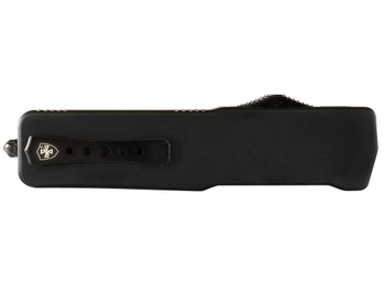 Templar Knife MABR321 Premium LW Slim 3.16" OTF Drop Point Plain Black Oxide Stonewashed D2 Steel Blade, 4.93" Black Aluminum Handle