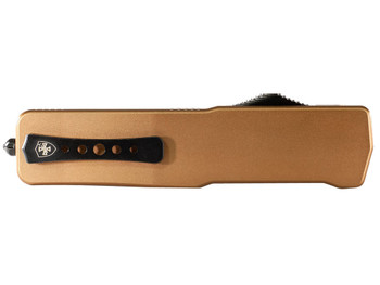 Templar Knife SAAB221 Premium LW Small 3" OTF Tanto Plain Black Oxide Stonewashed Powdered D2 Steel Blade, 4.50" Bronze Anodized Aluminum Handle