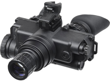 AGM Global Vision 12W7P122153211 Wolf-7 PRO NL1 Night Vision Goggles Black 1x 27mm, Generation 2+ Level 1, 45-54 lp/mm Resolution, Green Filter