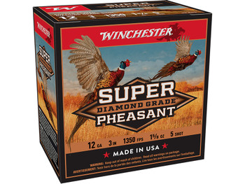 Winchester Ammo SPDG1235 Super Pheasant Diamond Grade 12Gauge 3" 1 5/8oz 5Shot 25 Per Box/10 Case