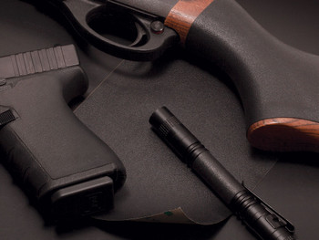 Hogue 17078 D.I.Y. Wrapter Adhesive Grip made of Rubber with Black Finish for Firearms