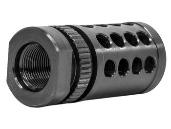 GrovTec US Inc GTHM318 G-Nite Flash Suppressor Black Nitride Steel with 5/8"-24 tpi Threads for 308 Cal