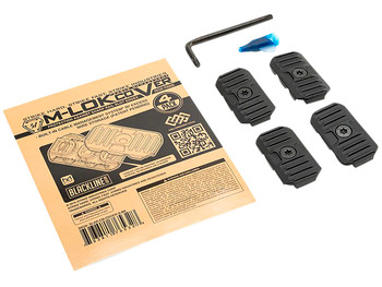 Strike Industries AR-CM-COVER-S-BK Cable Management Cover Short 1.57"L Black Polymer for M-Lok