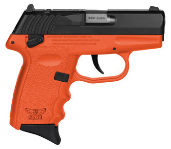SCCY Industries CPX4CBORRDRG3 CPX4 RD 380 ACP 101 2.96 Orange PolymerSerrated Black Nitride Stainless Steel SlideFinger Grooved Orange Polymer Grip UPC: 810099571394