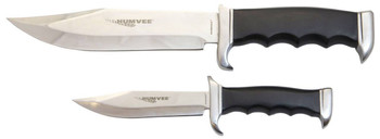 Humvee Adventure Gear HMVBC02BK Bowie Knife Set Fixed Plain Spear Point Polished Stainless Steel Black Pakawood UPC: 024718510927 Humvee Adventure Gear HMVBC02BK Bowie Knife Set Fixed Plain Spear Point Polished Stainless Steel Black Pakawood UPC: 024718510927