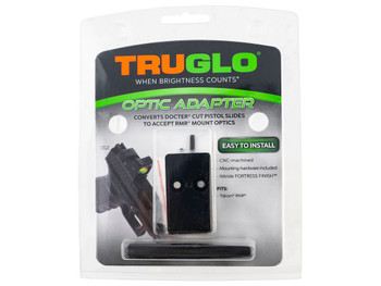 TruGlo TG-TG8952C Red Dot Sight Adapter RMR Mount Aluminum Nitride Fortress Trijicon