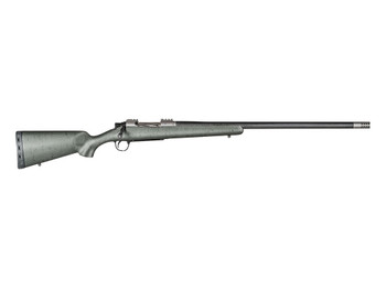 Christensen Arms CA10268315332 Summit TI Full Size 7mm Rem Mag 3+1, 26" Natural Titanium Steel Threaded Barrel, Natural Titanium Aluminum Receiver, Green w/Black Webbing Fixed Sporter Stock