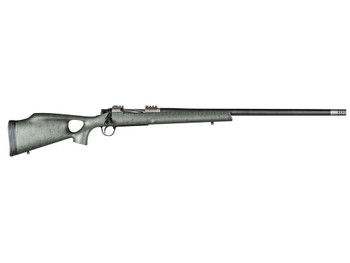 Christensen Arms CA10269315322 Summit TI Full Size 7mm Rem Mag 3+1, 26" Natural Titanium Steel Threaded Barrel, Natural Titanium Aluminum Receiver, Green w/Black Webbing Fixed Thumbhole Stock