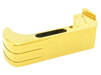Cross Armory CRG5MCGD Mag Catch Extended Compatible w/Glock Gen4-5 Gold Anodized Aluminum
