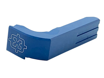 Cross Armory CRGMCBL Mag Catch Extended Compatible w/Glock Gen1-3/P80 Blue Anodized Aluminum