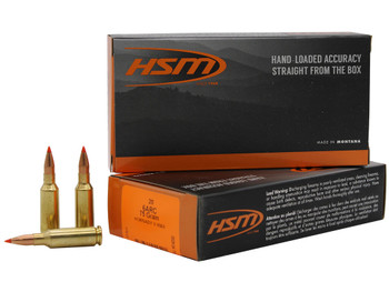 HSM 6ARC1N Centerfire Rifle V-Max 6mm ARC 75 gr Jacket Hollow Point 20 Per Box/ 25 Case