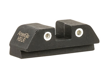 AmeriGlo GL8113R Tritium Rear Sight for Glock Green Tritium White Outline Rear Sight
