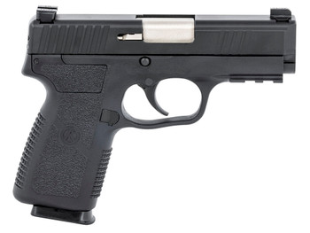 Kahr Arms KP90S94N P9-2 9mm Luger 7+1 3.60" Barrel, Black Finish Picatinny Rail Frame, Serrated Matte Black Stainless Steel Slide, Textured Polymer Grip & TruGlo Night Sights