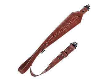 Heritage Cases 8508 Western Scallop Brown Leather 28"-35" OAL