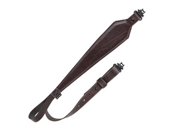 Heritage Cases 8511 Plain Dark Leather Dark Mahogany Leather 28"-35" OAL Rifle