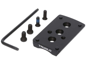 TruGlo TGTG8950M2 Pistol Red Dot Sight Mount Black Nitride Fortress Steel Trijicon RMR Mount