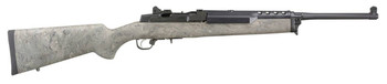 Ruger 5877 Mini14 Tactical 5.56x45mm NATO 51 18.50 Barrel Blued Alloy Steel Exclusive Hogue Ghillie Green Stock Optics Ready UPC: 736676058778