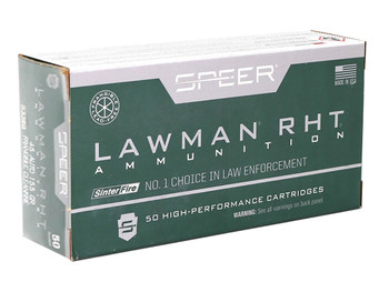 Speer 53395 Lawman Training RHT 45ACP 155gr SinterFire Frangible 50 Per Box/20 Case